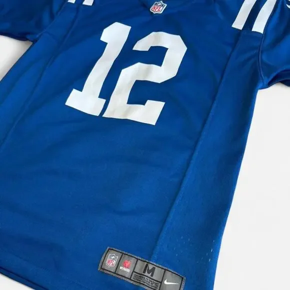 Nike Men’s M 10/12 Football Jersey Indianapolis Colts NFL Blue White - Picture 5 of 8